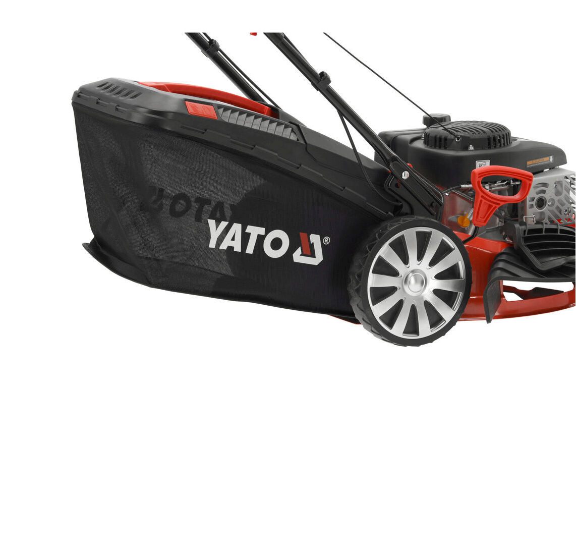 Masina de tuns iarba pe benzina, Yato YT-85525, motor Loncin